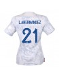 Ženski Nogometna dresi replika Francija Lucas Hernandez #21 Gostujoči SP 2022 Kratek rokav